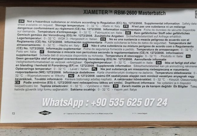 Xiameter RBM-2600 Masterbatch